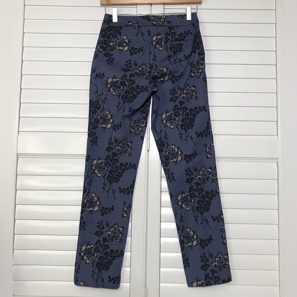 NEW Boden Blue Floral Richmond Trouser Pants Size 2P - Picture 4 of 8
